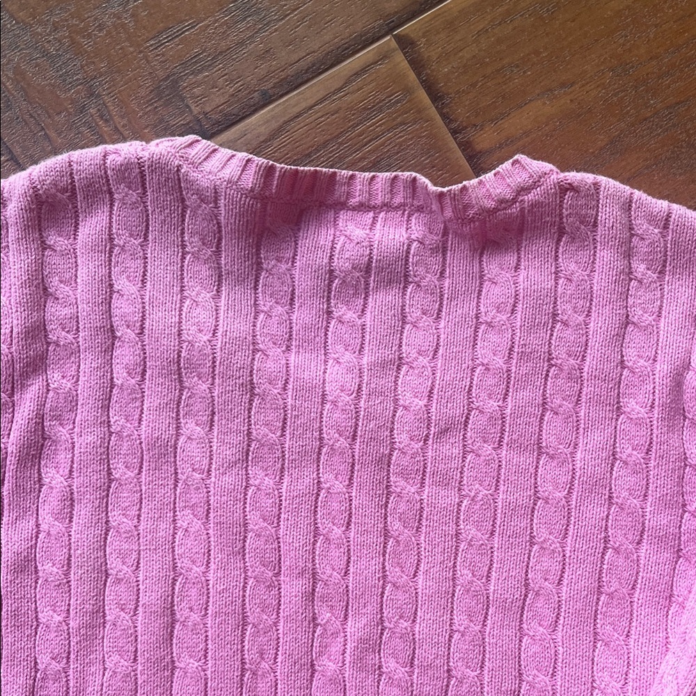 Lilly Pulitzer Pink Cable Knit Sweater - Picture 9 of 9